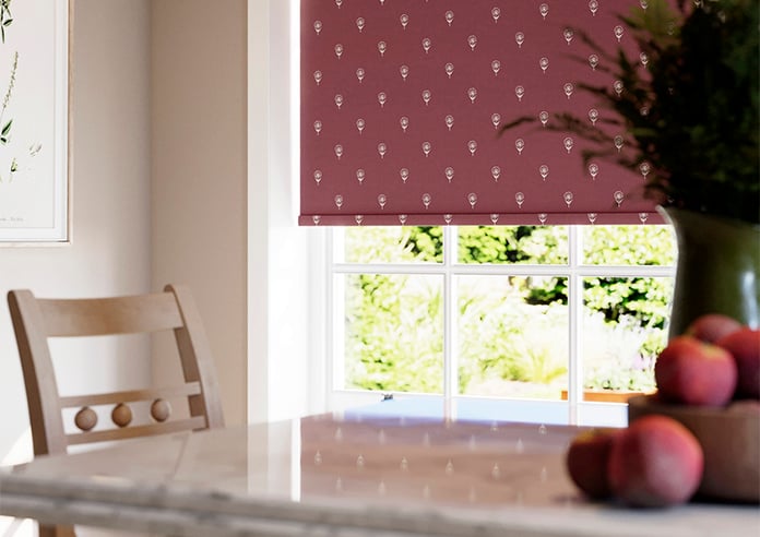 Emily Bond Wild Thyme, Burgundy - Roller Blind - Image 5
